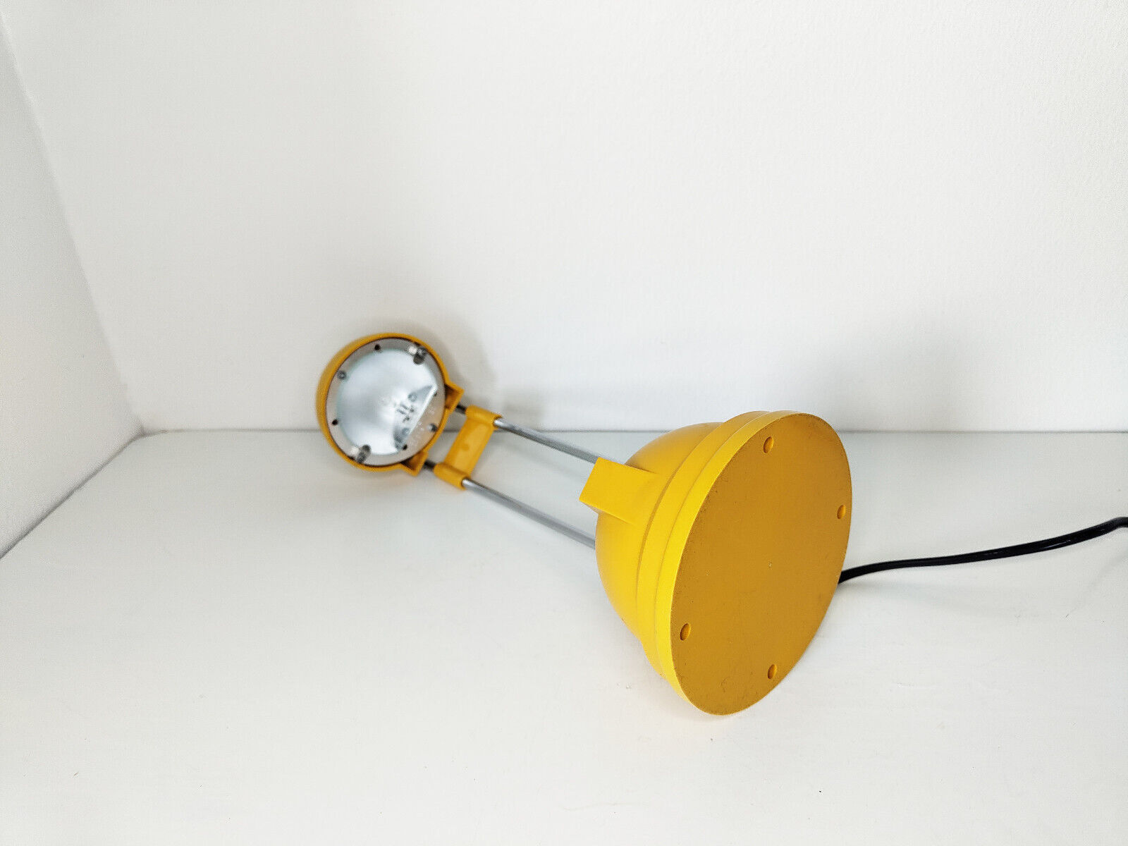 Vintage yellow desk lamp Ikea pop art postmodern Swedish design