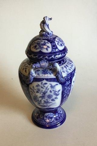 Royal Copenhagen Unique Potpourri Jar with Flower decoration in blue by Anna