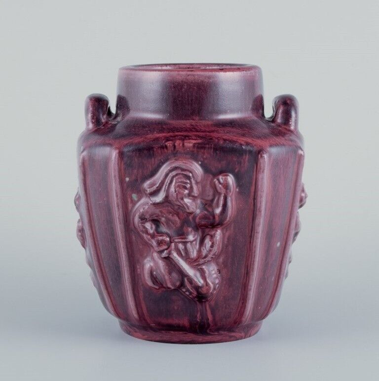 Bode Willumsen for Royal Copenhagen Ceramic vase with mythological motifs