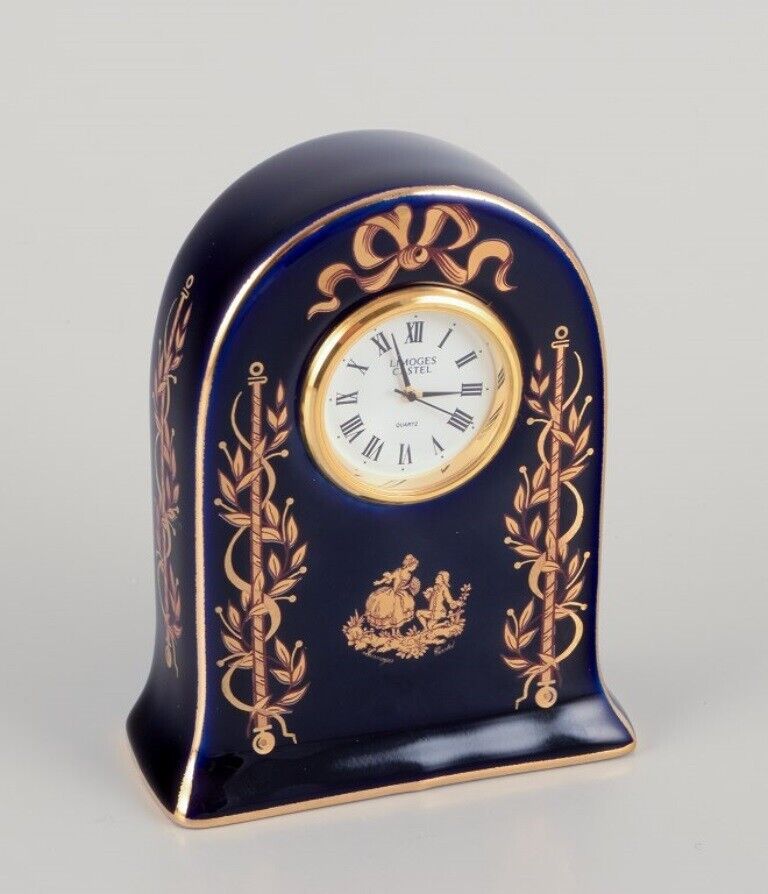 Limoges France Clock and decorative object in porcelain