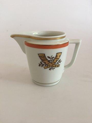 Royal Copenhagen Golden Horns with Orange Band Creamer No 883/9490