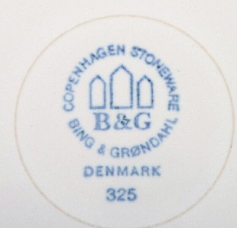 Jens H Quistgaard Bing  Grondahl White "Cordial Palet" dinner plate 14 pcs