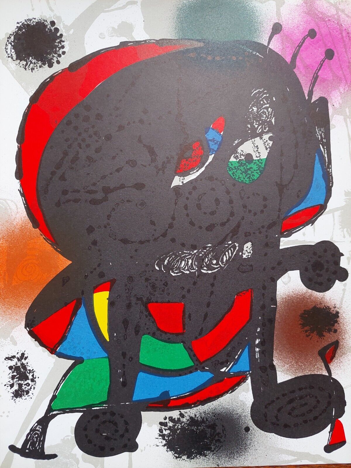 Joan MIRO Original lithograph Mourlot Paris 1977 Original print by Miró