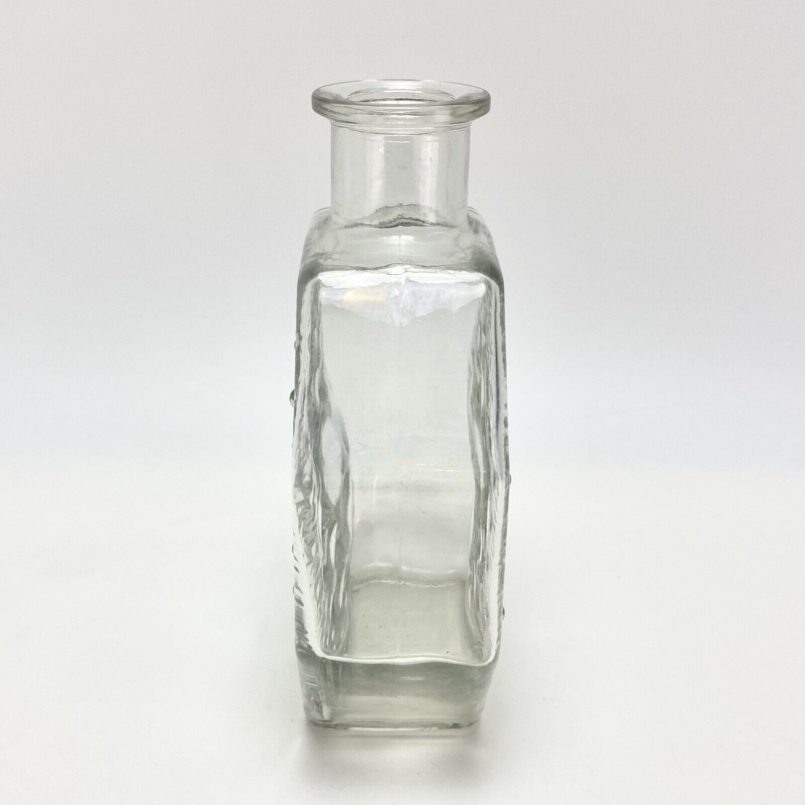 Vtg Riihimaen Lasi Nanny Still Stella Polaris Clear Bottle Vase Finnish Glass