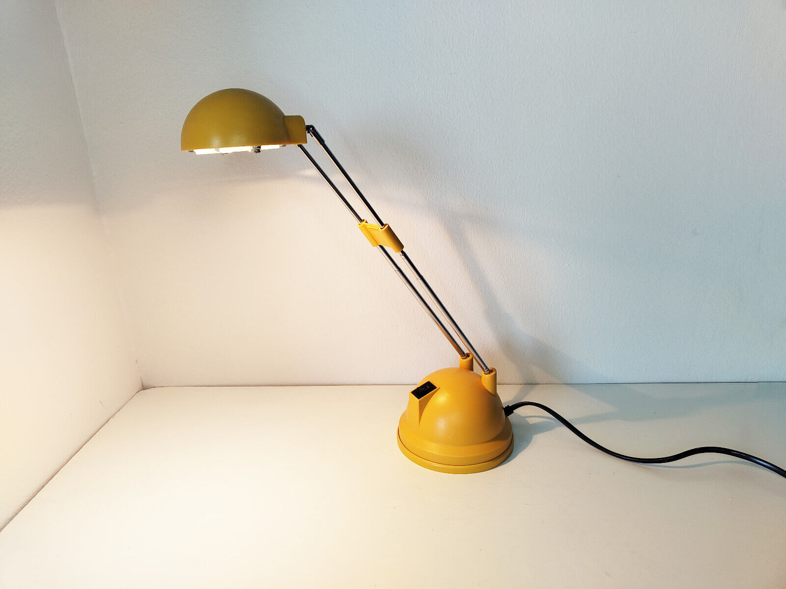 Vintage yellow desk lamp Ikea pop art postmodern Swedish design