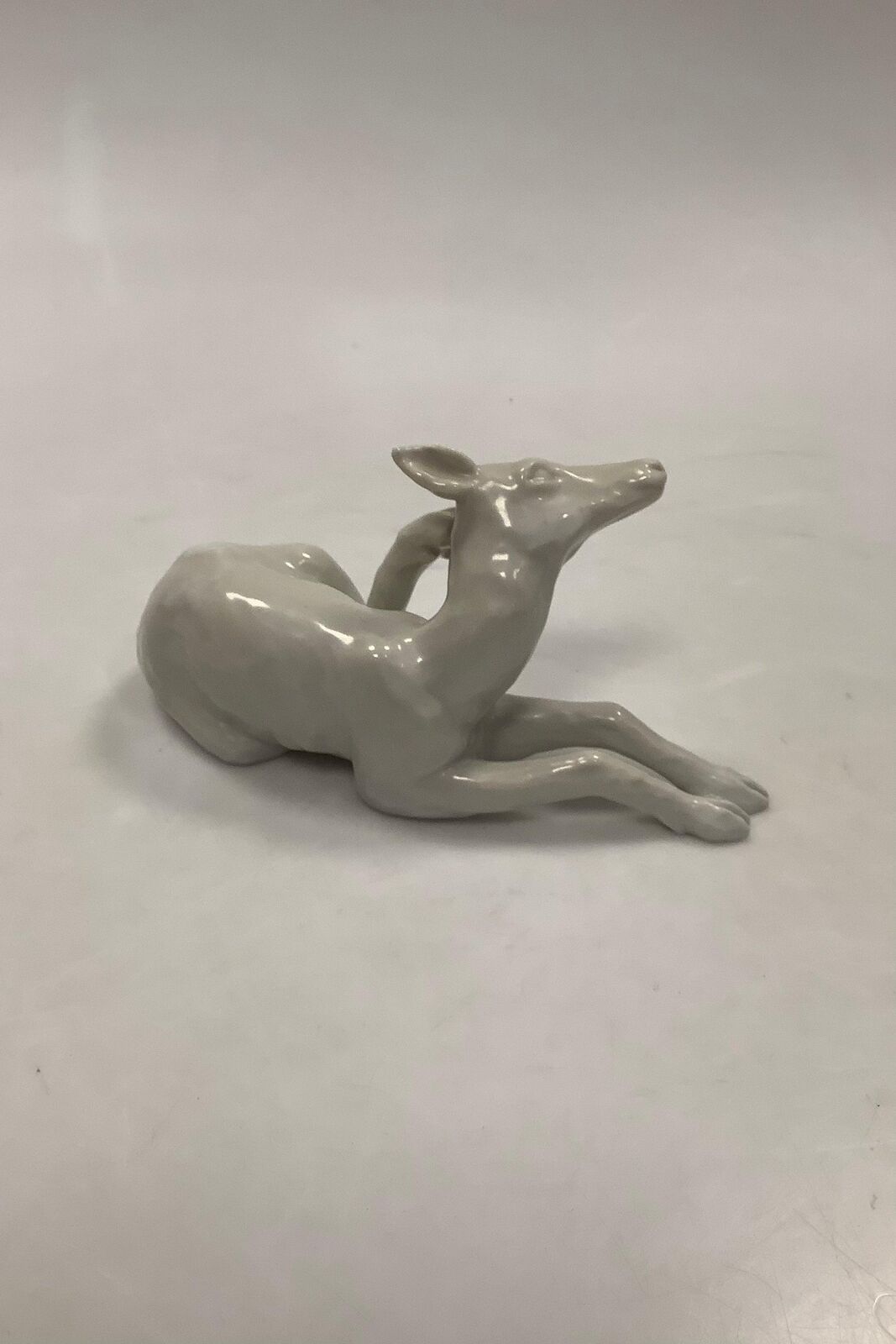 Lyngby Porcelain figure of Deer kid in white