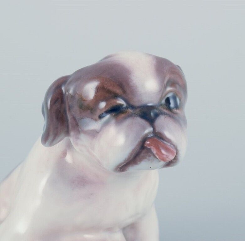 Dahl Jensen porcelain figurine of a Pekingese puppy  Ca 1930