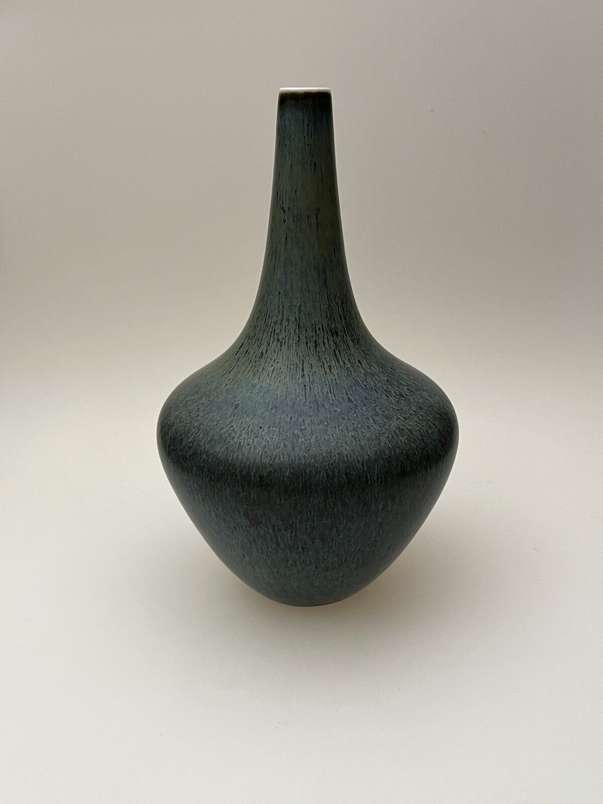 Gunnar Nylund Rörstrand Vase harpsichord glaze Blue-green ( Video 360 )