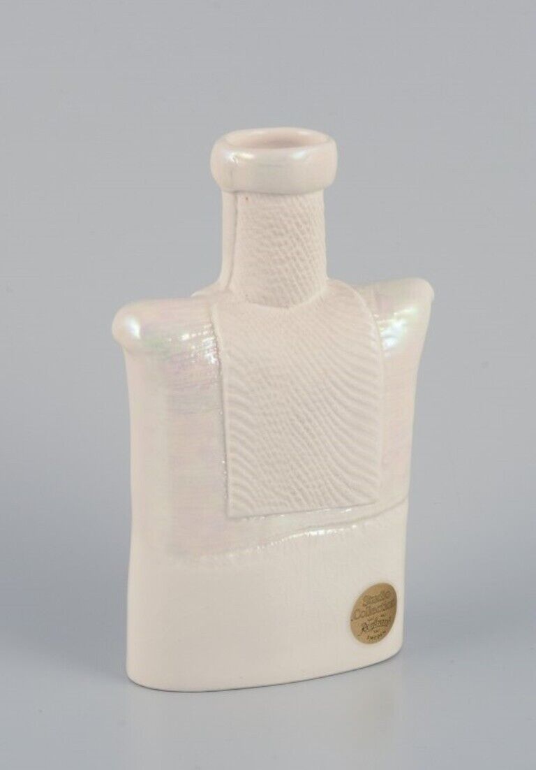 Suzanne Öhlén for Rörstrand Sweden Ceramic vase with glaze in light tones