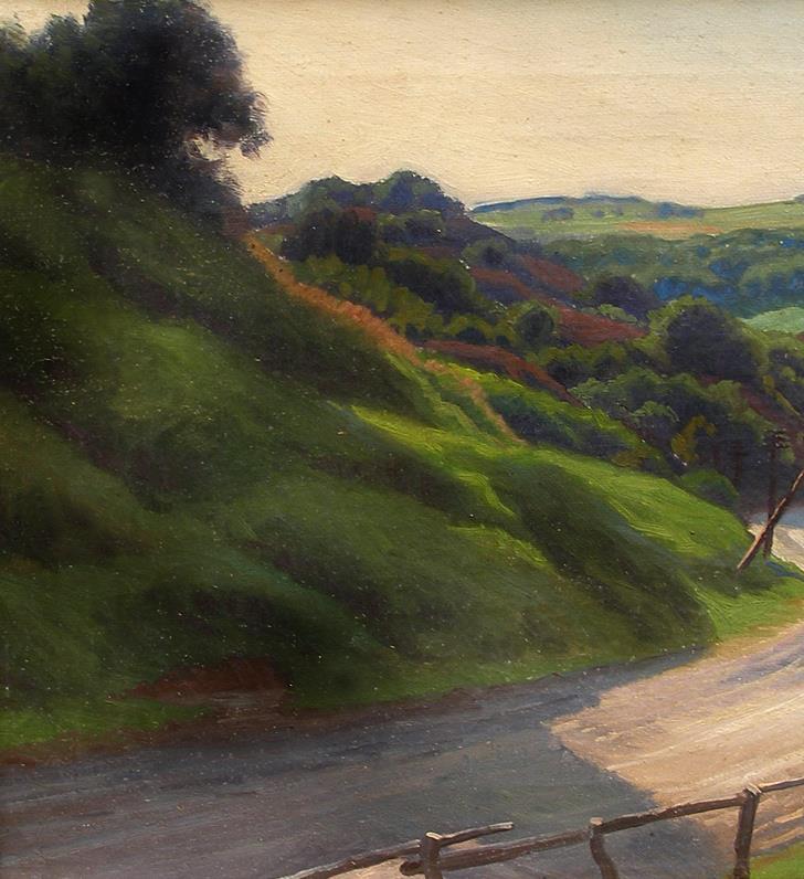 Kai Drews (1884) The hills of Rebild Dated 1927 American Independence Day !