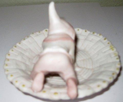 Porcelain Gnome on a dish