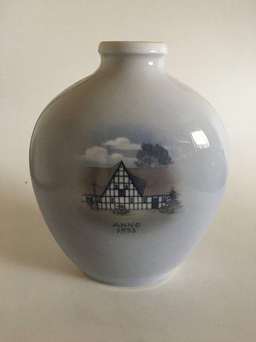 Unique Royal Copenhagen Porcelain Vase by Richard Bocher in 1933