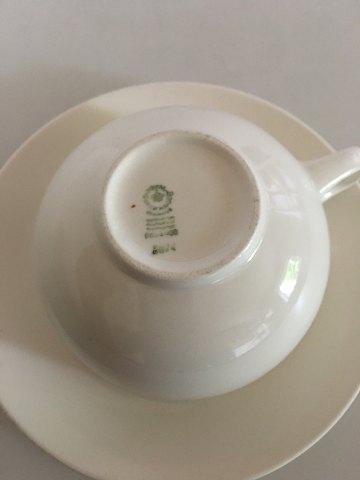 Royal Copenhagen Rodtop / Red Line Tea Cup and Saucer No 3074