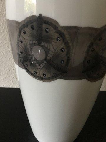 Royal Copenhagen Art Nouveau Unique vase with Moth from 1908