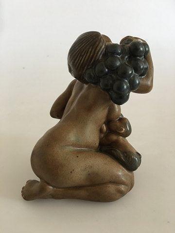 Kai Nielsen Bing  Grondahl Stoneware Figurine no 22 Woman with Grapes and Faun