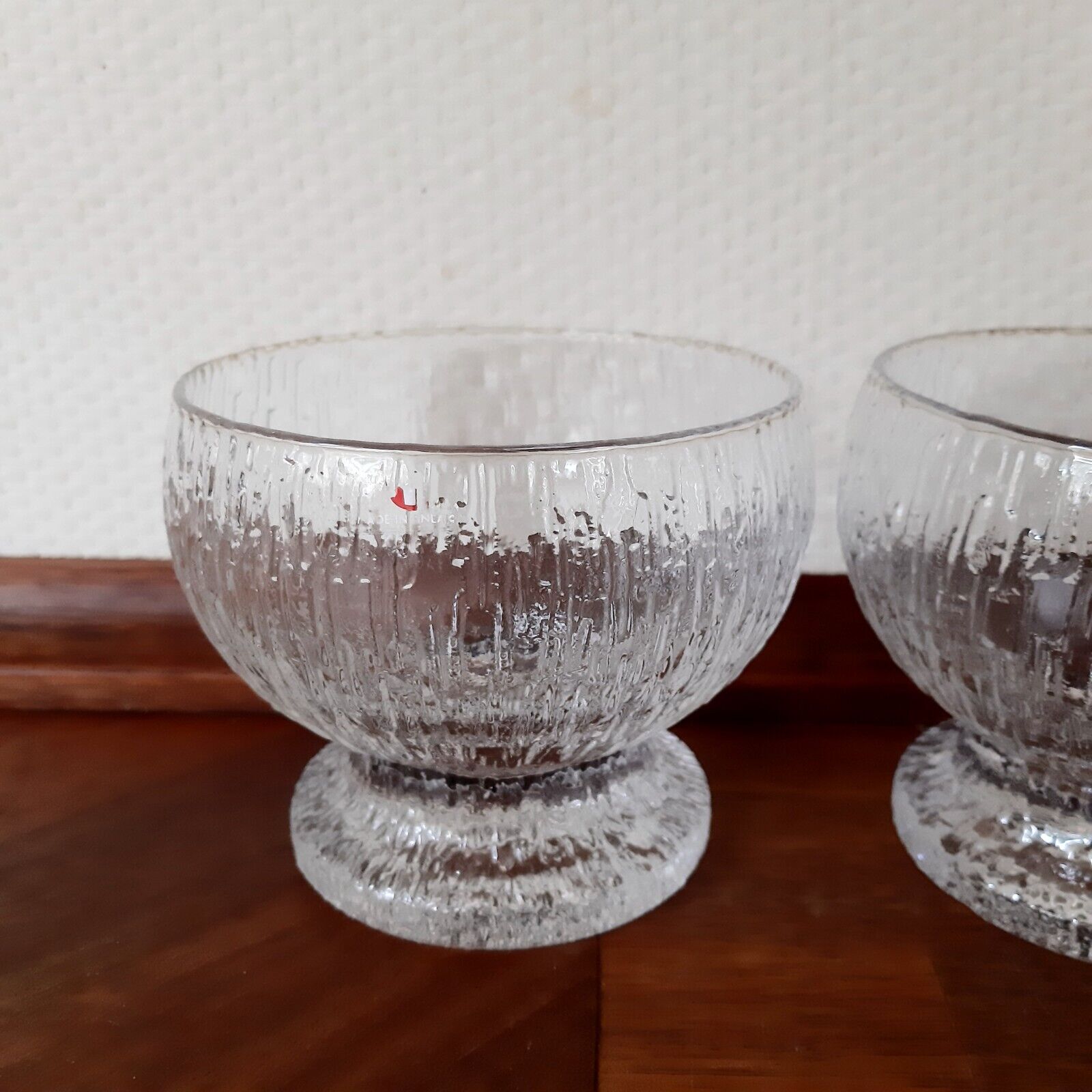 2 KEKKERIT Dessert Bowls / Cups 35 cl by Timo Sarpaneva for IITTALA Finland