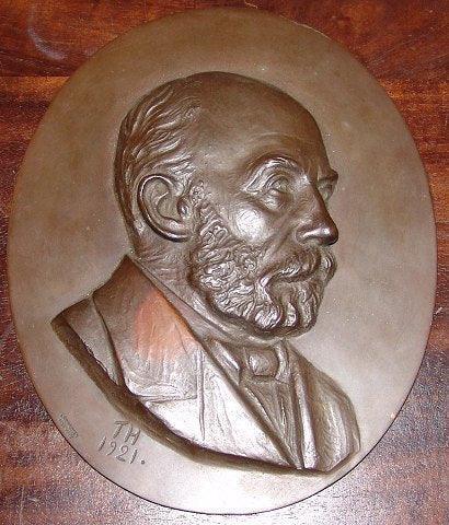 Johannes Hansen Portrait in Bronze from L Rasmussen Bronce/Bronze Foundry