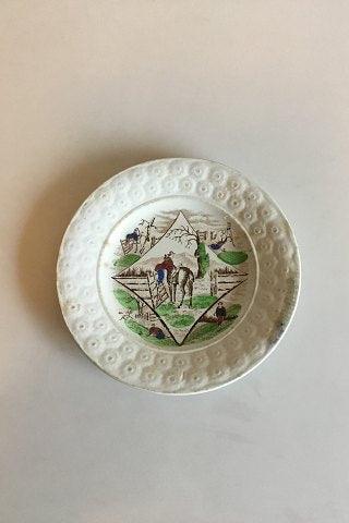 Old English Staffordshire Plate with motif of Horse