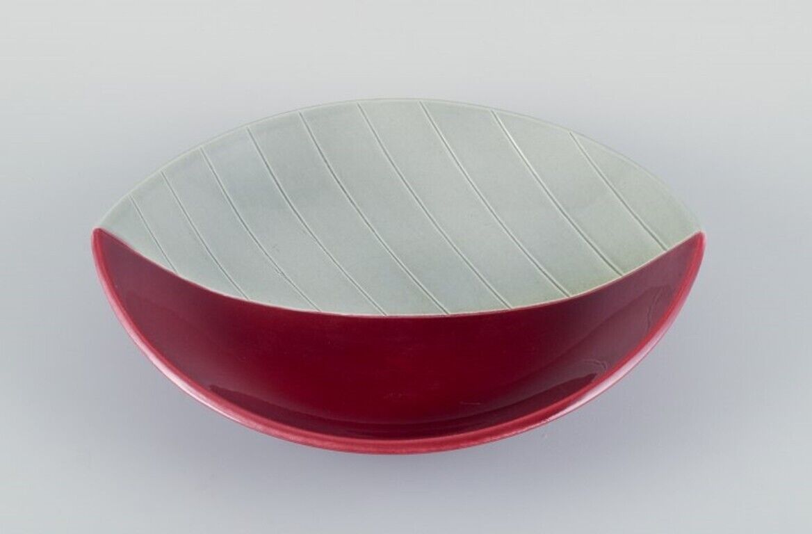 Carl Harry Stålhane for Rörstrand Sweden Large "California" bowl in ceramic