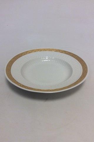 Royal Copenhagen Gold Fan Deep Plate No 11515