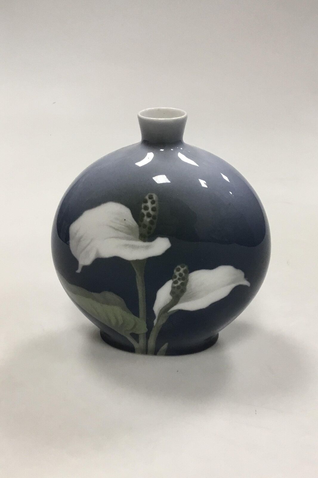 Royal Copenhagen Art Nouveau Vase decorated with peace lily No 271/209B