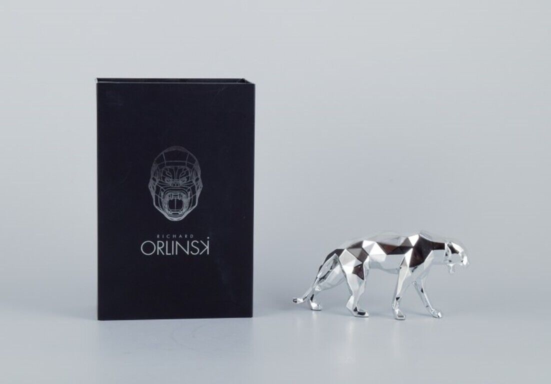 Richard Orlinski for Neamedia Icons Panther made of polished aluminum