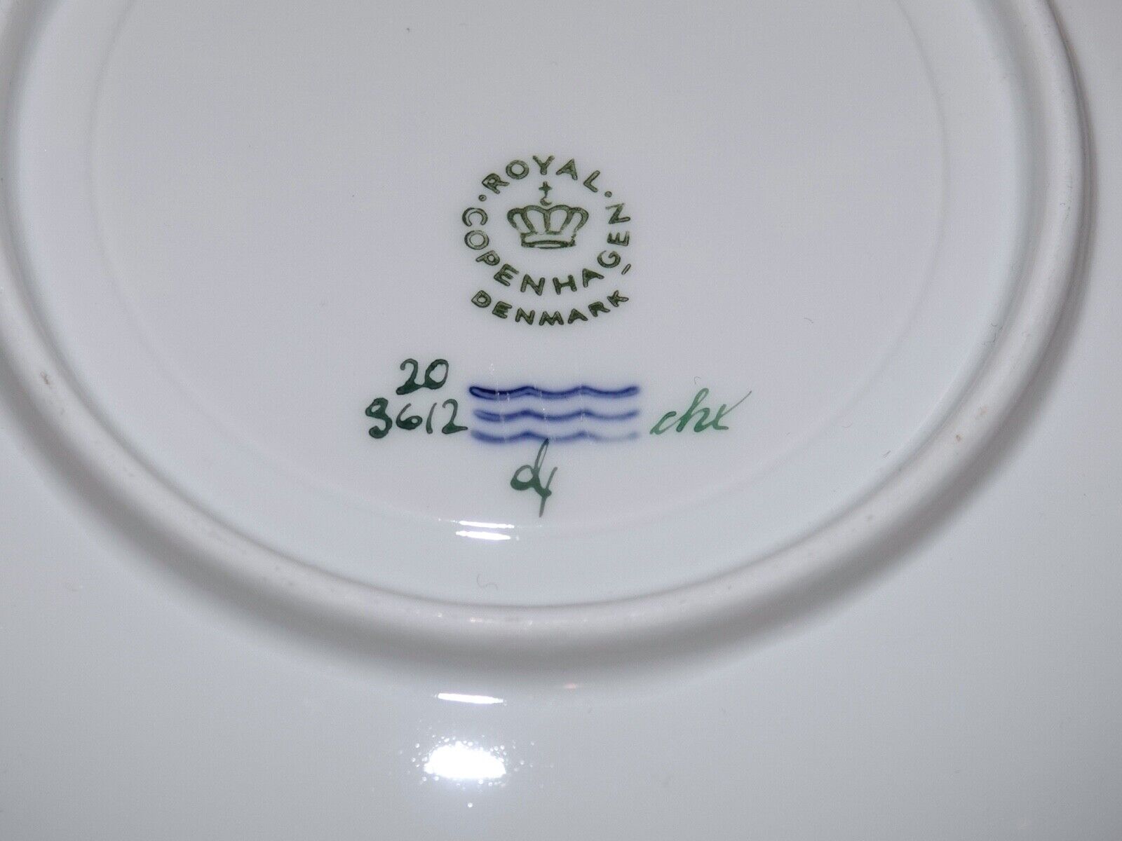 Royal Copenhagen Flora Danica large saucer for a soup cup #3612