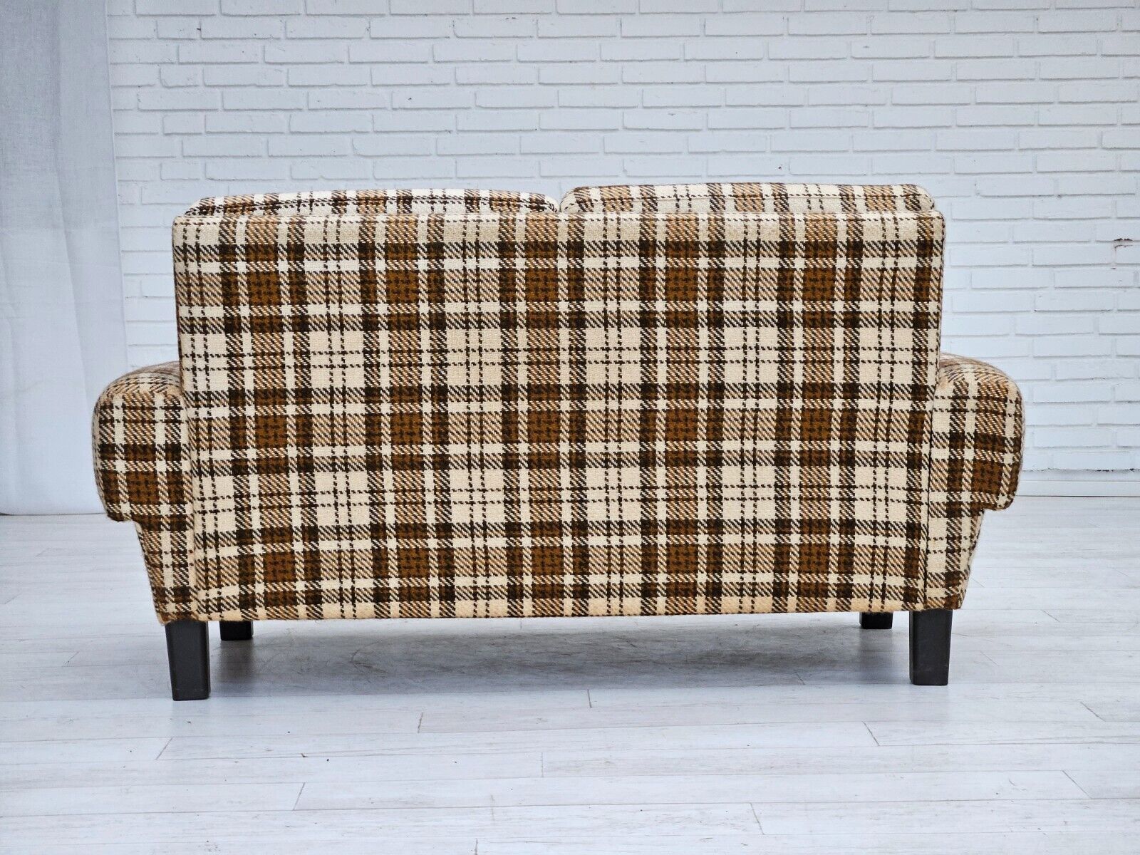 1970s Danish 2 seater sofa original very good condition furniture wool