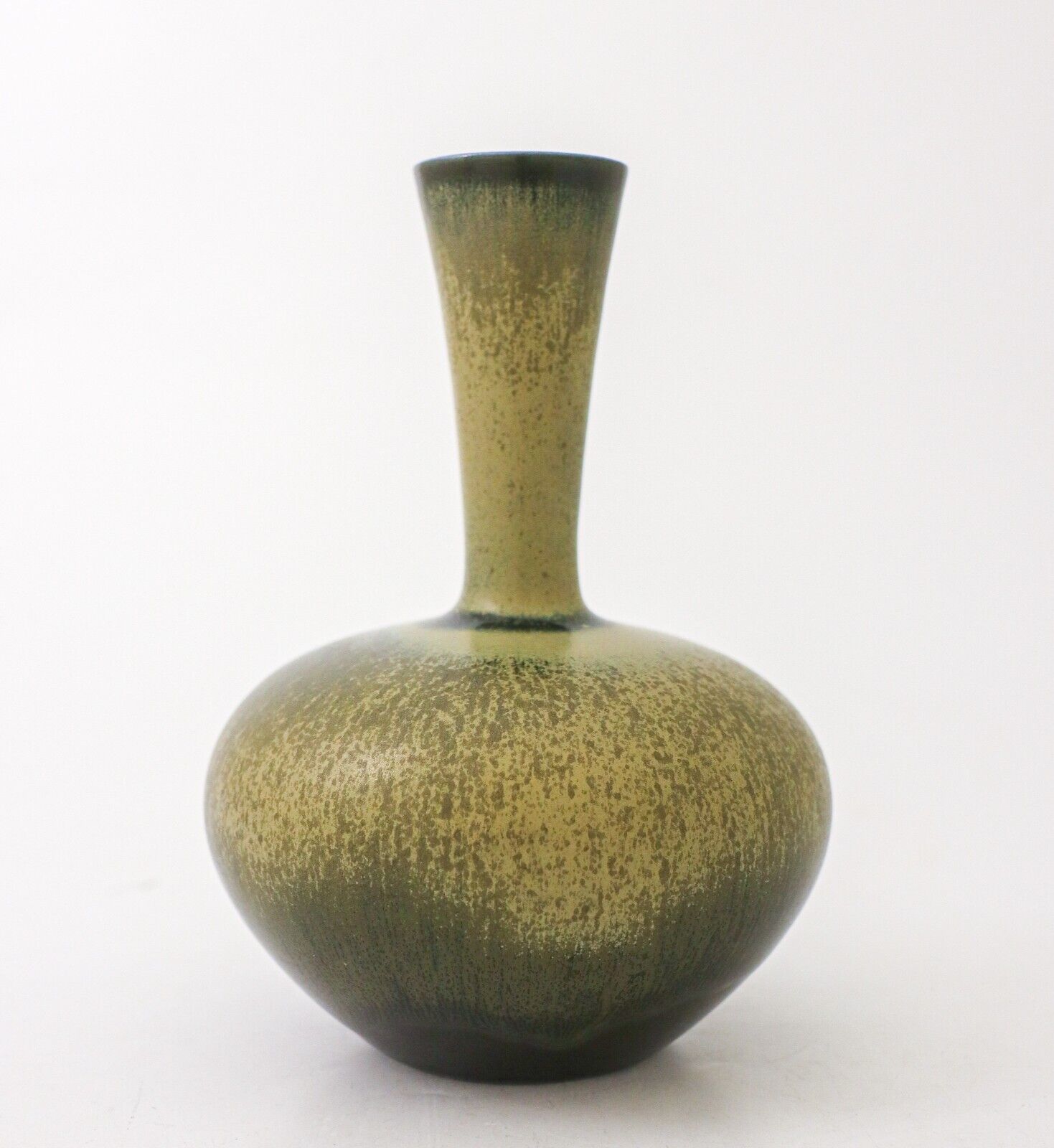 A Dark Green Ceramic Vase - Sven Wejsfelt Gustavsberg 1986 - Scandinavian Design