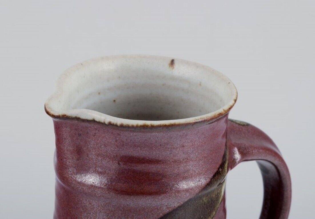 Stouby Keramik Denmark Handmade ceramic jug 1970s