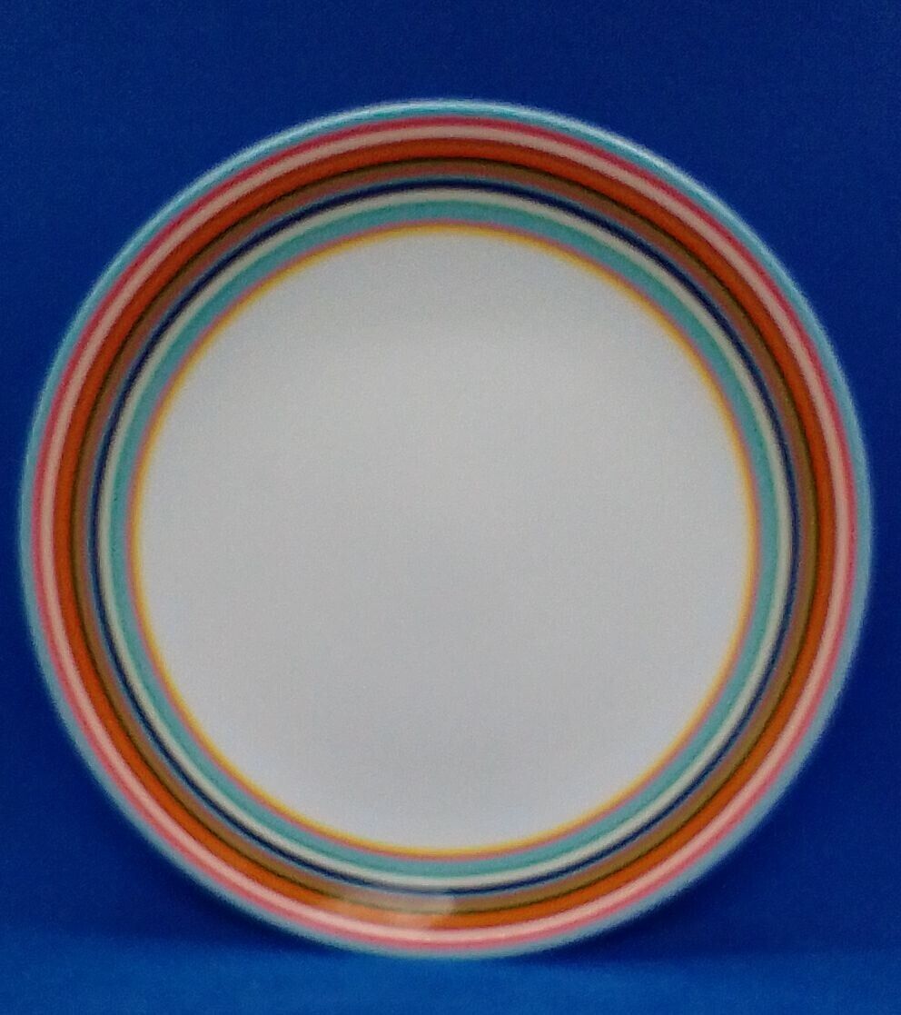 1 piece iittala origo plate colorful striped diameter approx 20 cm unit price € 19