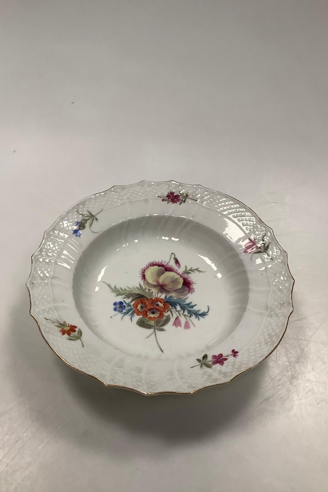 Antique Royal Copenhagen Light Saxon Dinner Plate