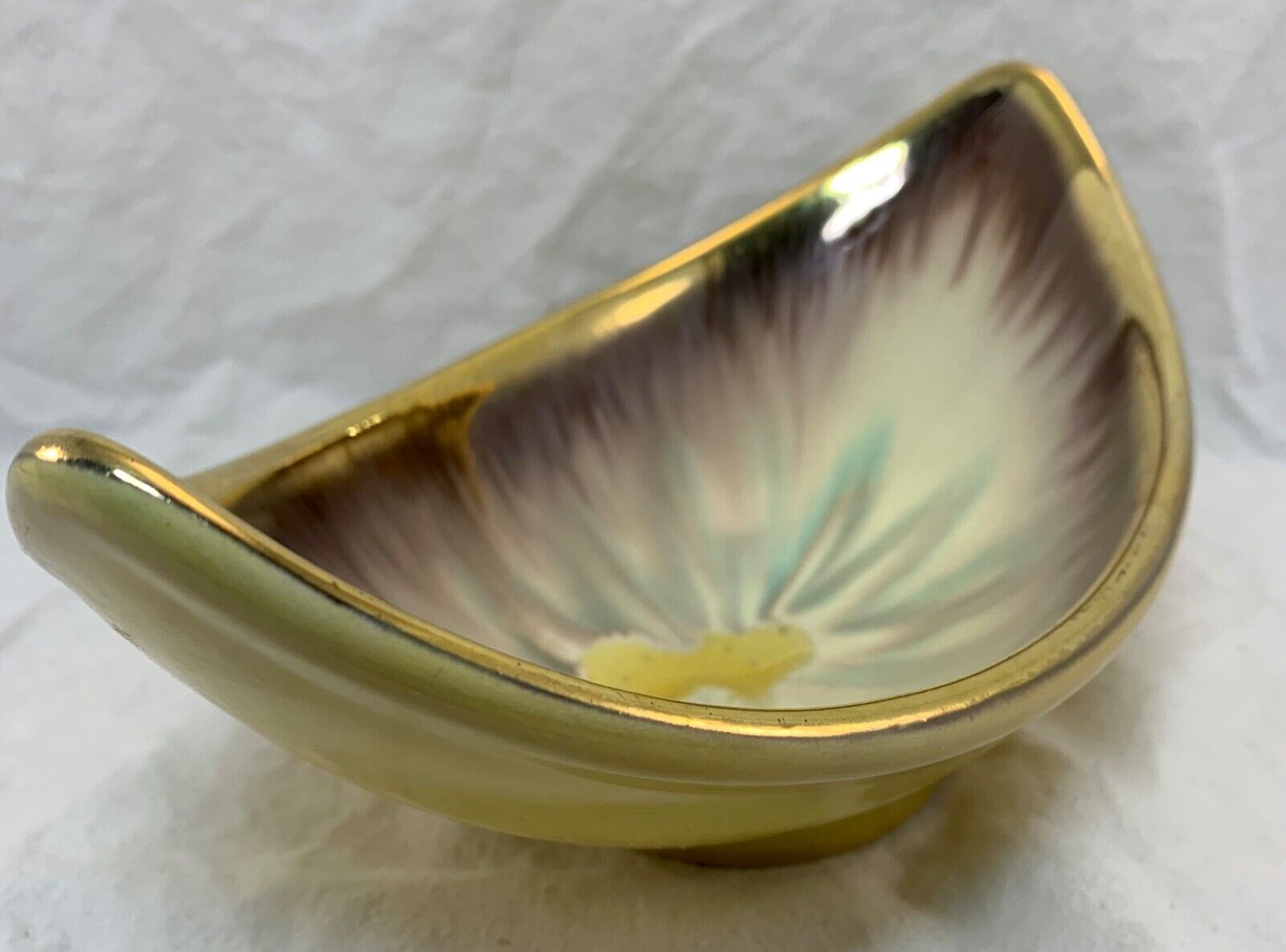 Vintage Dumler  Breiden yellow ceramic bowl 1096 East Germany