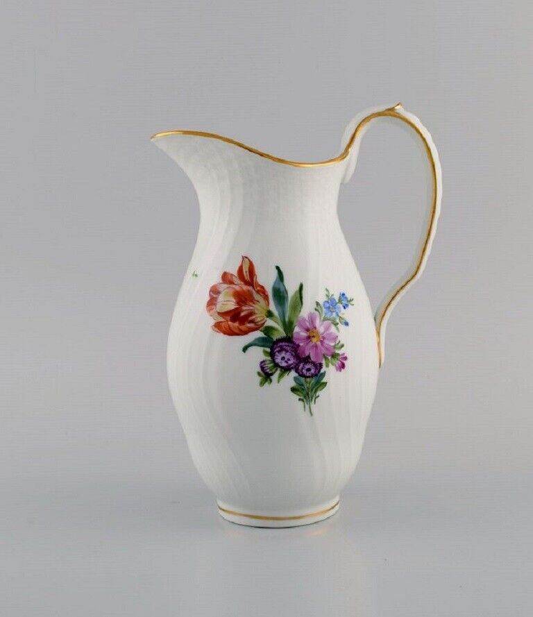 Royal Copenhagen Saxon Flower jug in hand-painted porcelain