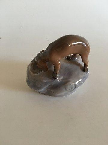 Royal Copenhagen Art Nouveau Dog on Mound Dish No 693 Measures 11cm high and in