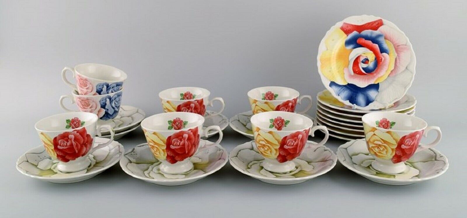 Emilio Bergamin for Taitù Romantica coffee service for eight people