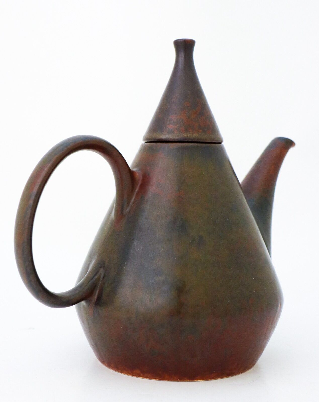 Brown Ceramic Teapot - Carl-Harry Stålhane - Rörstrand - Mid 20th Century