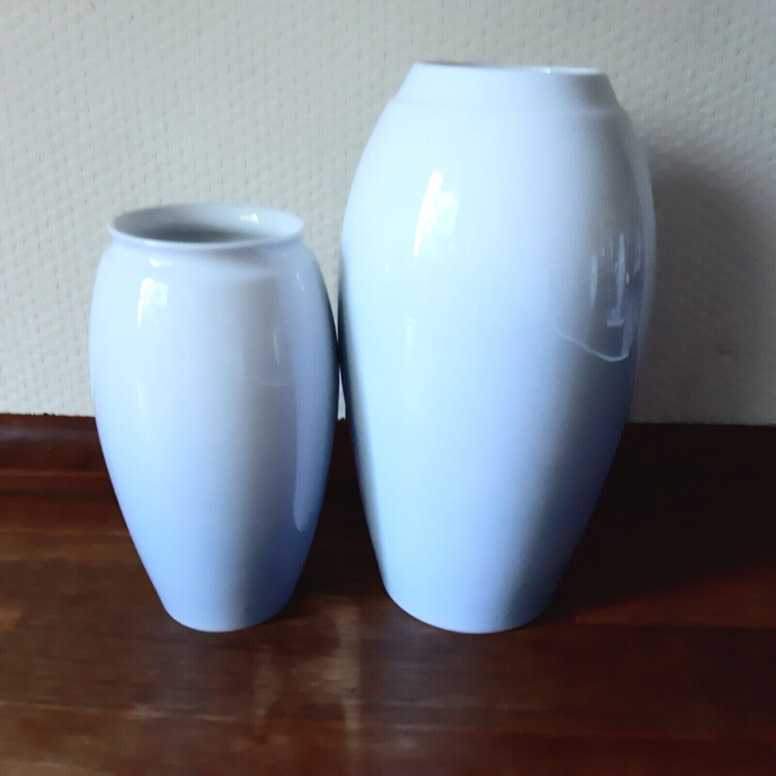 Pair of Floral vases # 72-251 & # 72-254 Bing & Grondahl Royal Copenhagen Fact 1