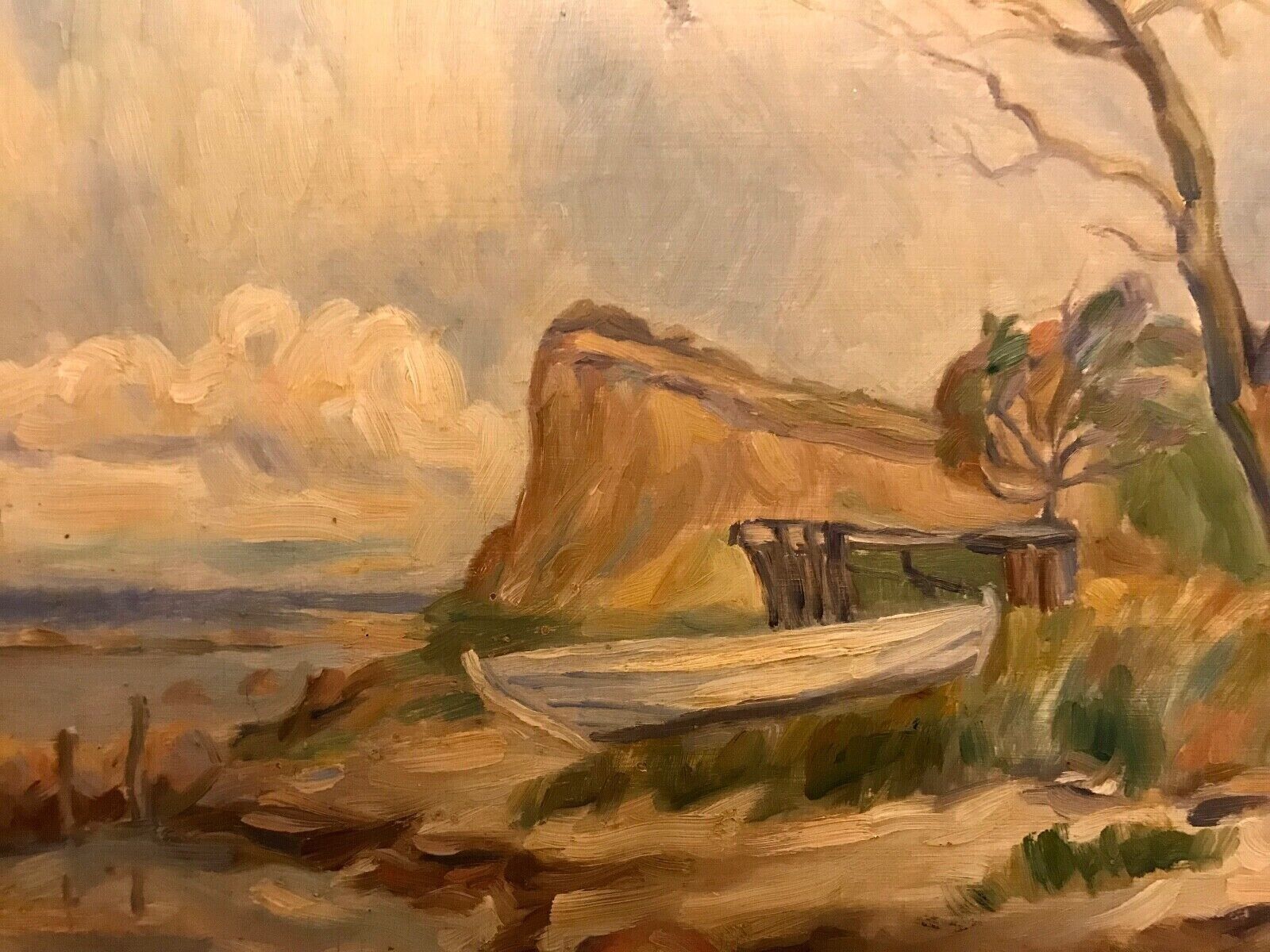 Holger Havrehed (1896-1970): WINDY COASTAL LANDSCAPE Dated 1949