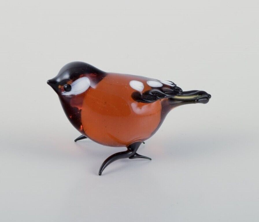 Murano Italy Collection of four miniature glass bird figurines