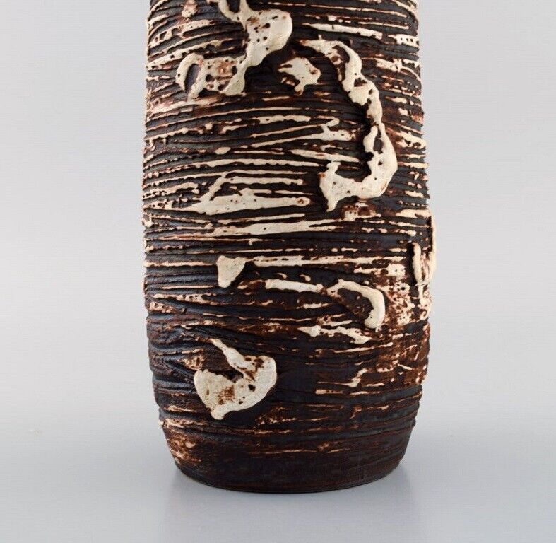 Jean Cacheleux (b 1943) France Large unique vase in glazed ceramics