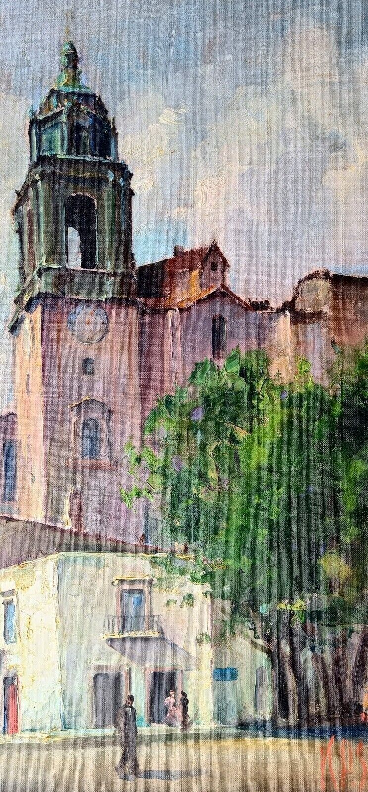 Knud Pedersen Svendsberg (1889-1976): CHURCH IN VALENCE SPAIN Dated 1957