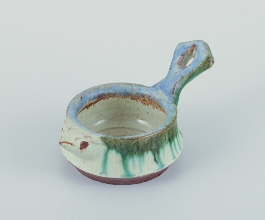 Kähler Denmark Small vase and small bowl with a handle shaped like a bird