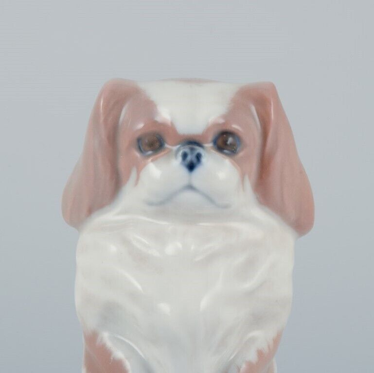 Royal Copenhagen Porcelain figurine of standing Pekingese dog