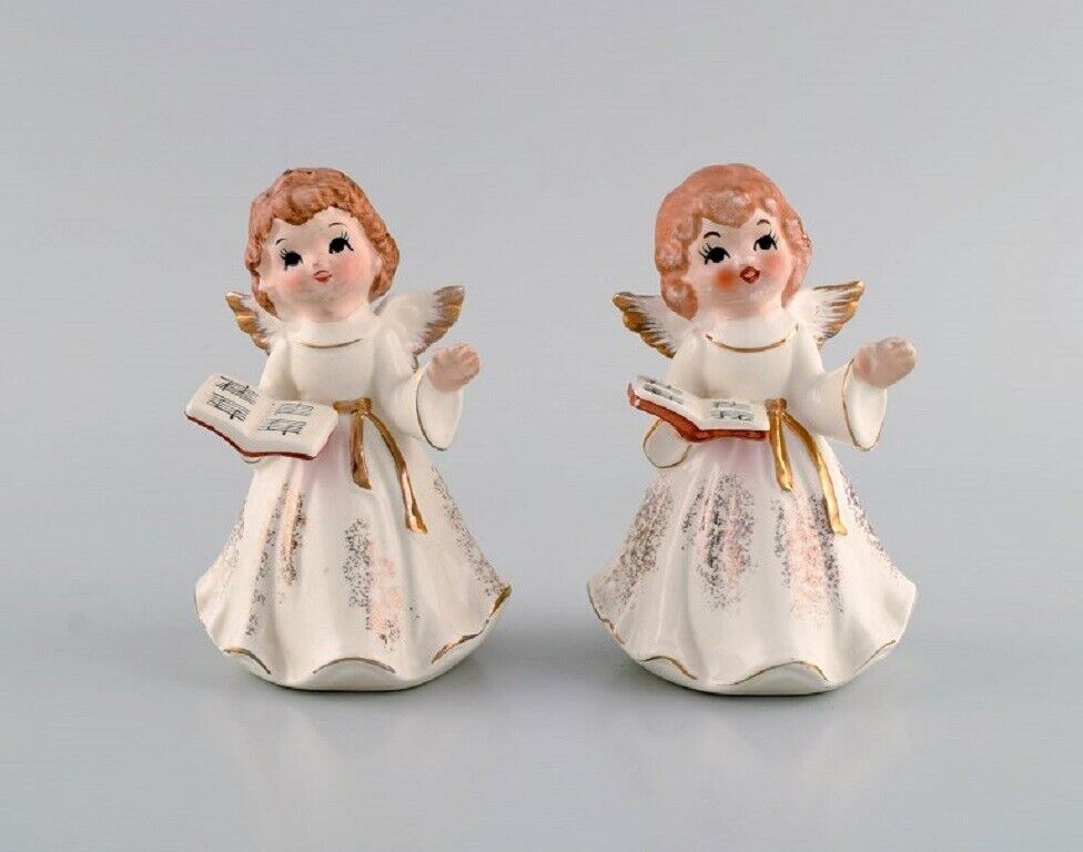 Five porcelain figurines Angels and children 1980s