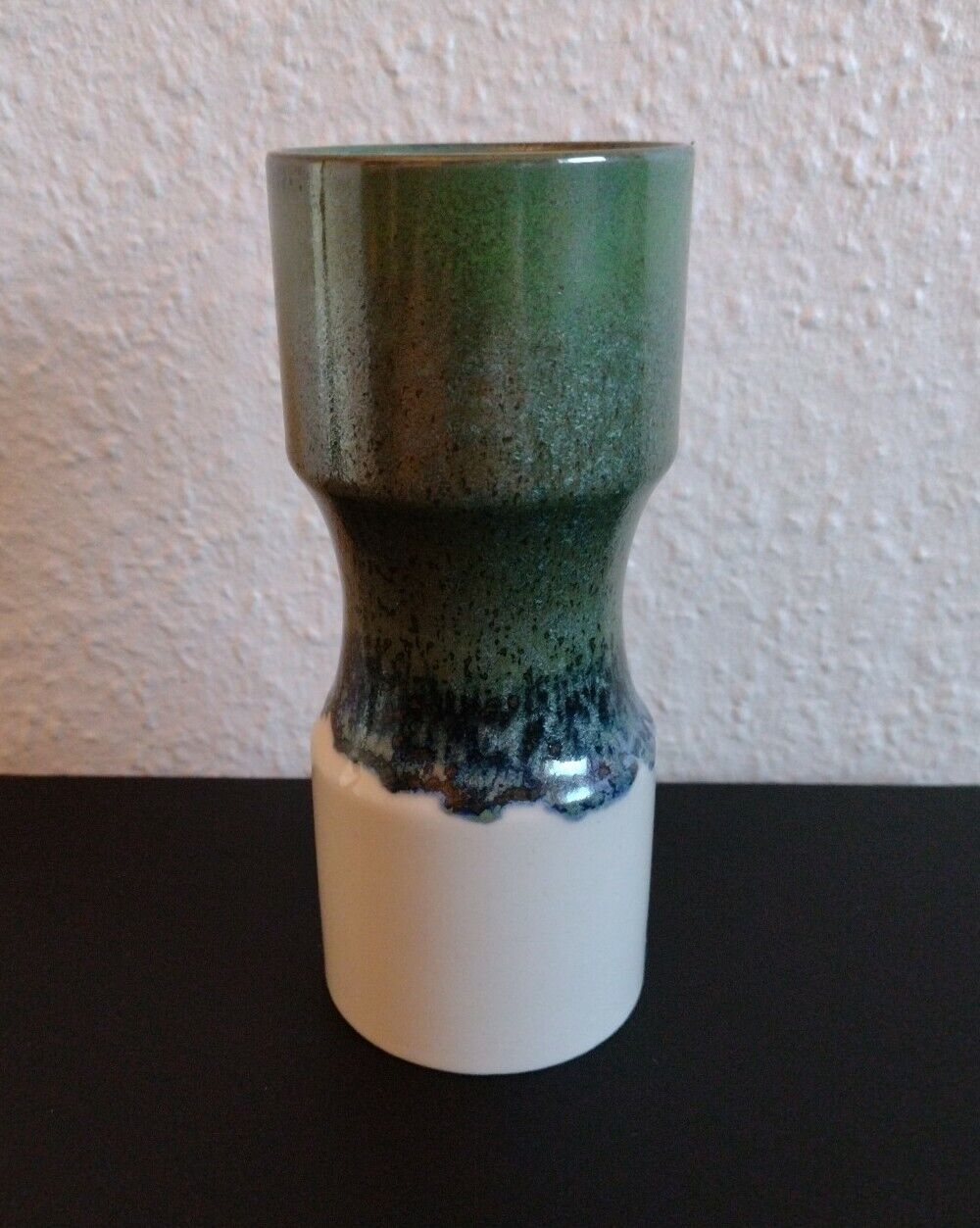 SGRAFO Modern Germany Vintage Pottery Vase Green Glaze 1978/17 165 cm Tall