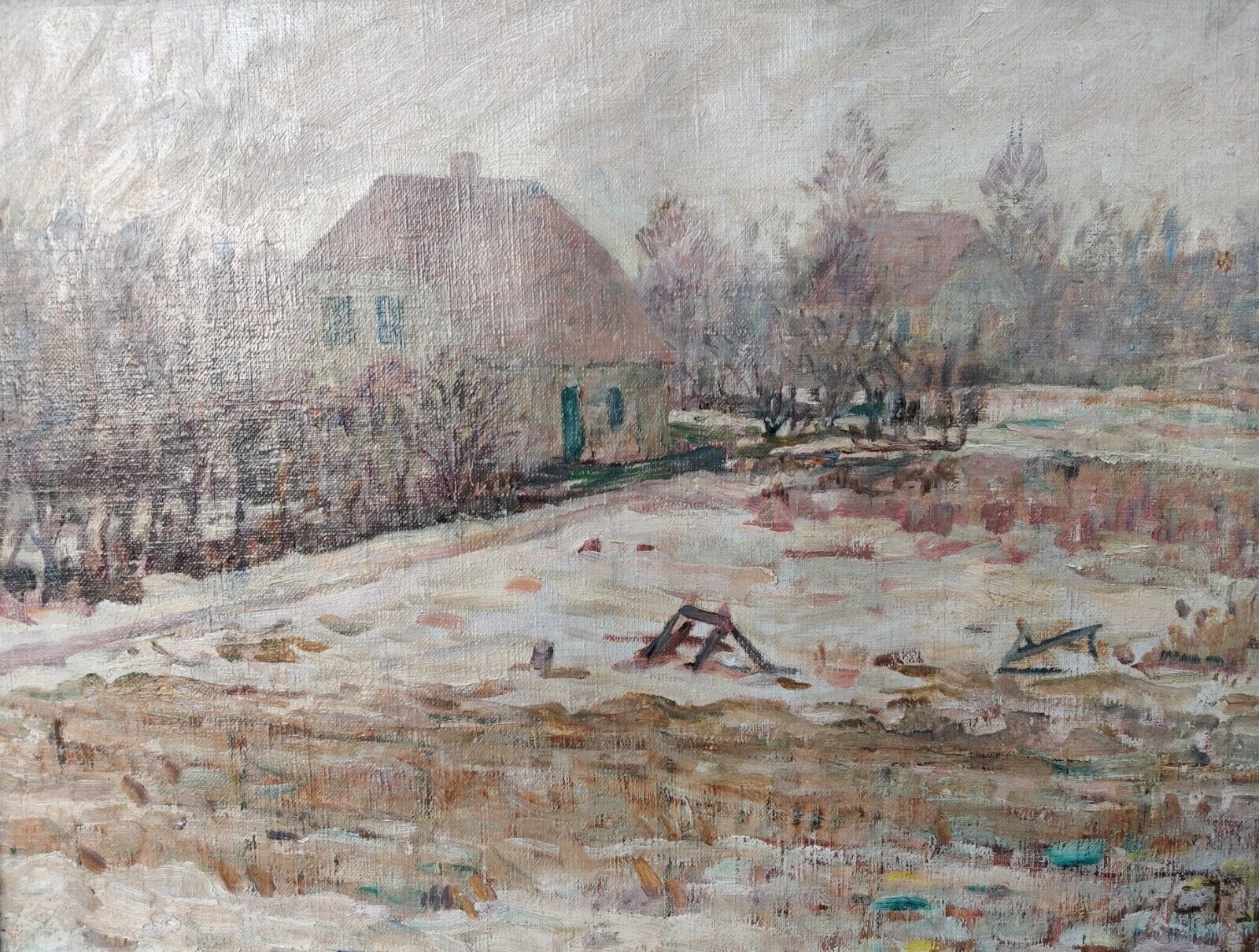 Carl Frydensberg (1872-1944): SPRING APPROACHING - Ölgemälde / oil painting