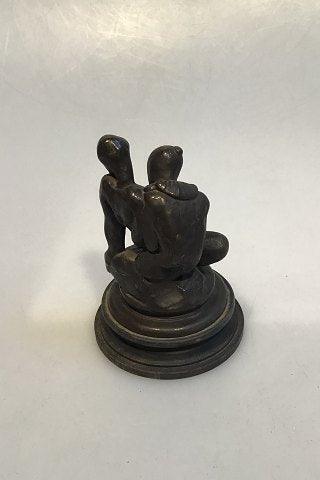 Gerhard Henning Bronze Figurine Lovers 1913