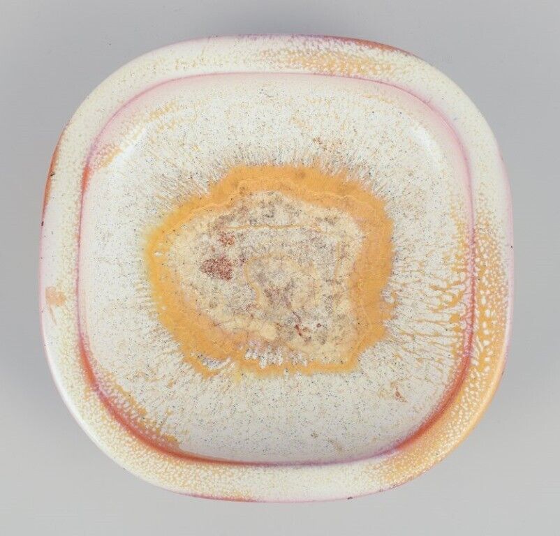 Anna-Lisa Thomson for Upsala Ekeby Low ceramic bowl Ca 1960