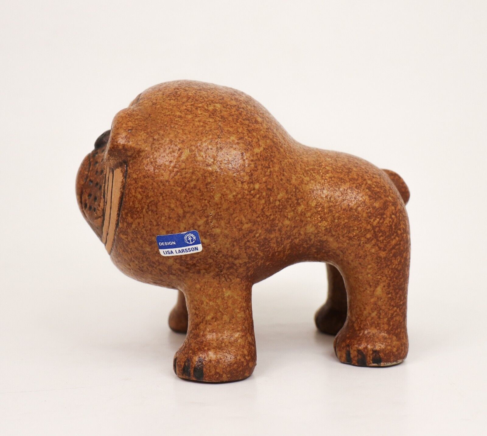 Lisa Larson - Bulldog Ceramic Sculpture - Gustavsbergs Studio Sweden